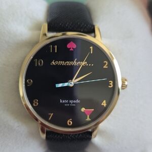Kate Spade Black and Gold Watch